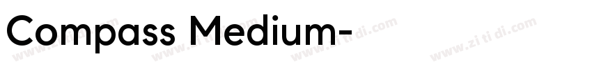 Compass Medium字体转换